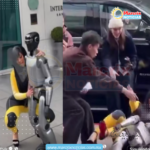 Protagonizó oso monumental Cardi B al bailar con robot y terminar en el suelo
