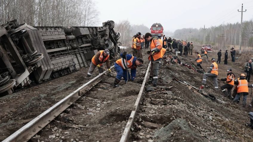 Siete vagones se salieron de las vías durante el trayecto y movilizaron a cuerpos de emergencia