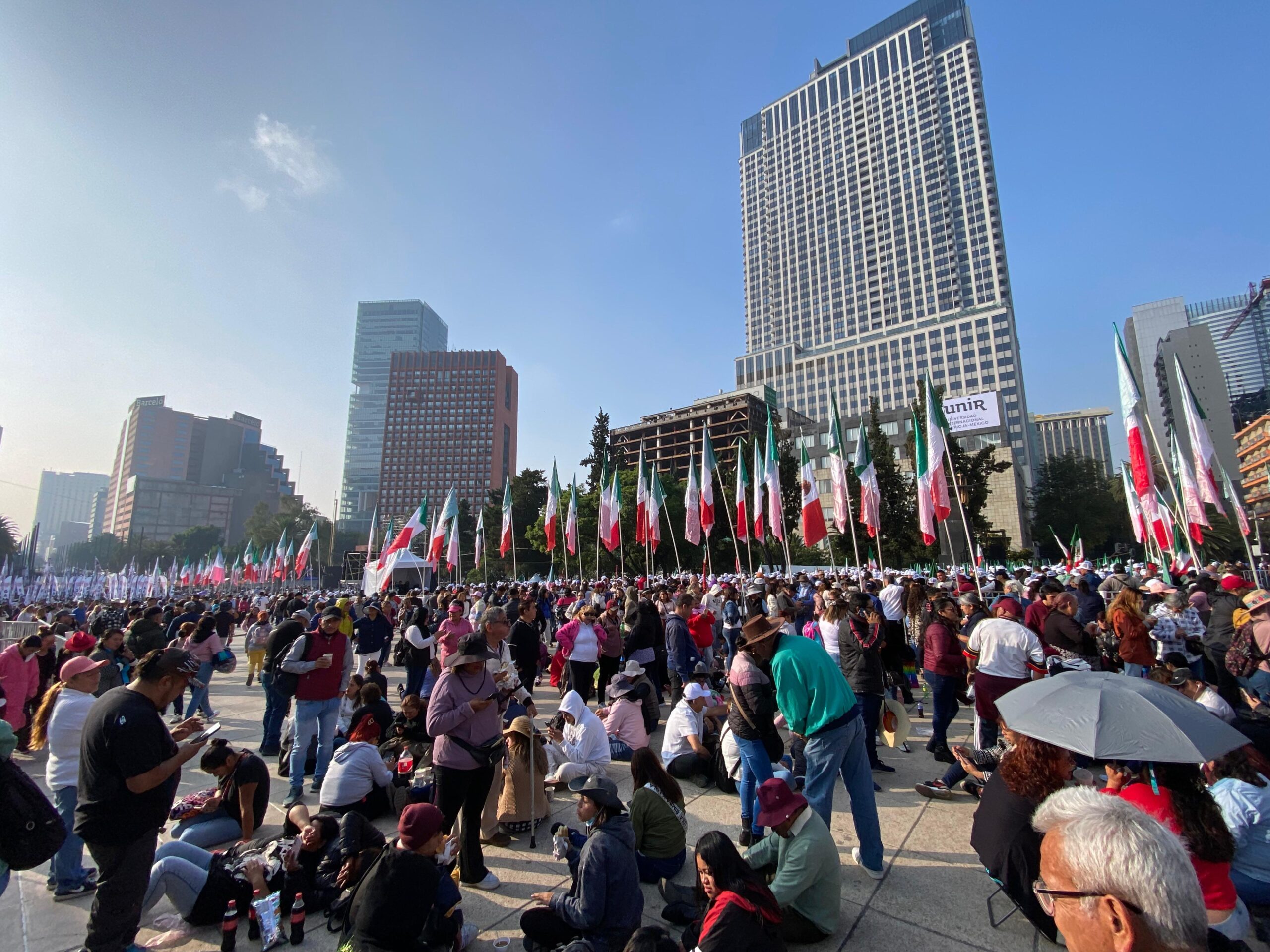 Aplican cierres viales por mitin de Claudia Sheinbaum en Ciudad de México