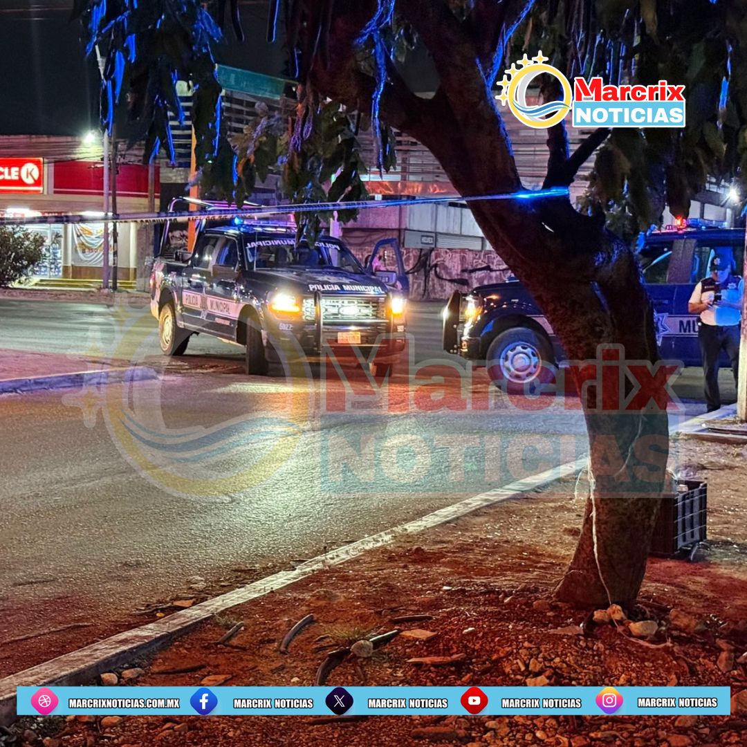 Baleado en la SM 100 de Cancún