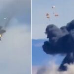 Chocan dos aviones militares en pleno espectáculo aéreo en Estados Unidos