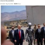 Donald Trump desata polémica tras publicar imagen con supuesto alienígena