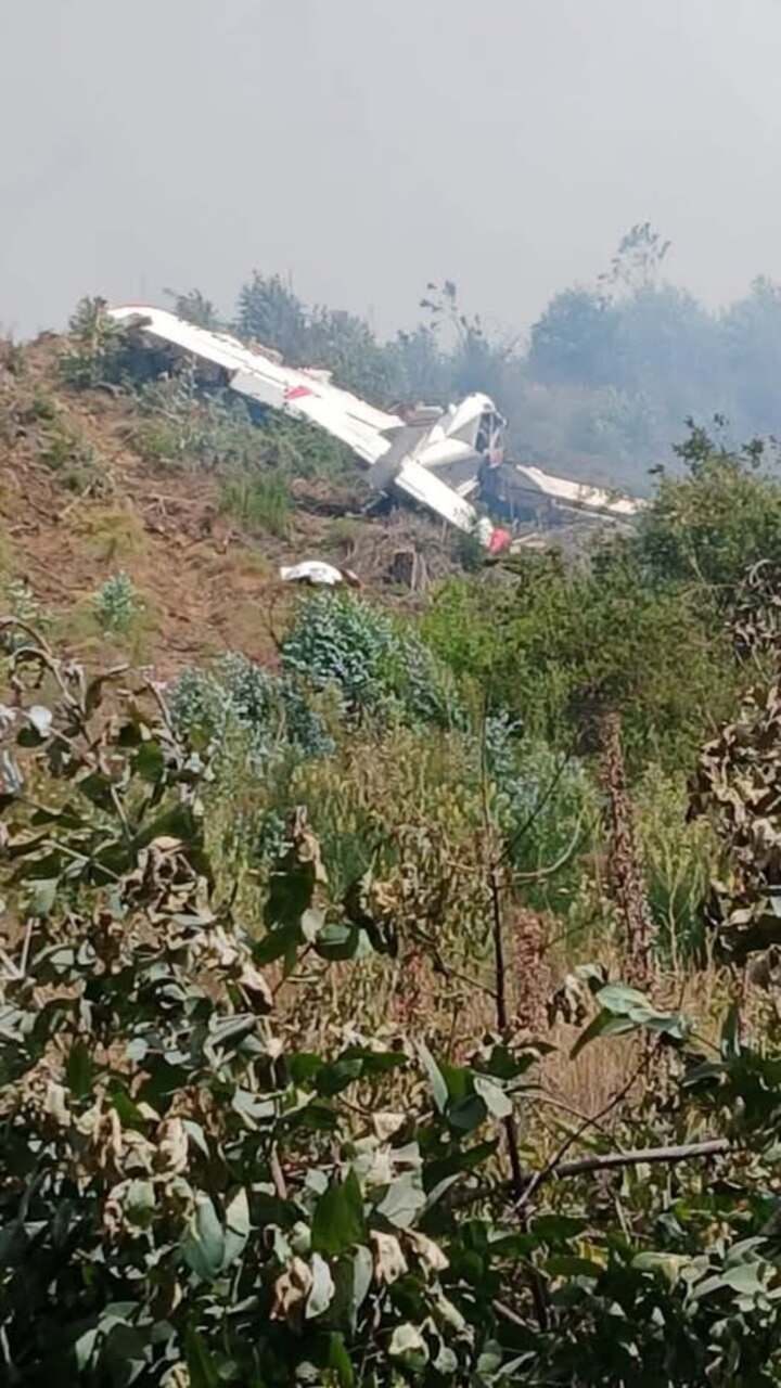 Avion caido en Palizada, Campeche