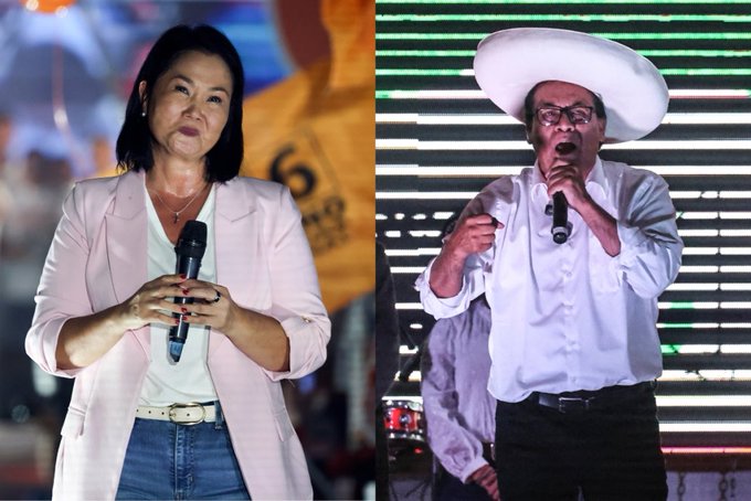 El JNE proclamó los finalistas más de un mes después de la votación. Ambos deben conquistar al 70% que no los eligió.
