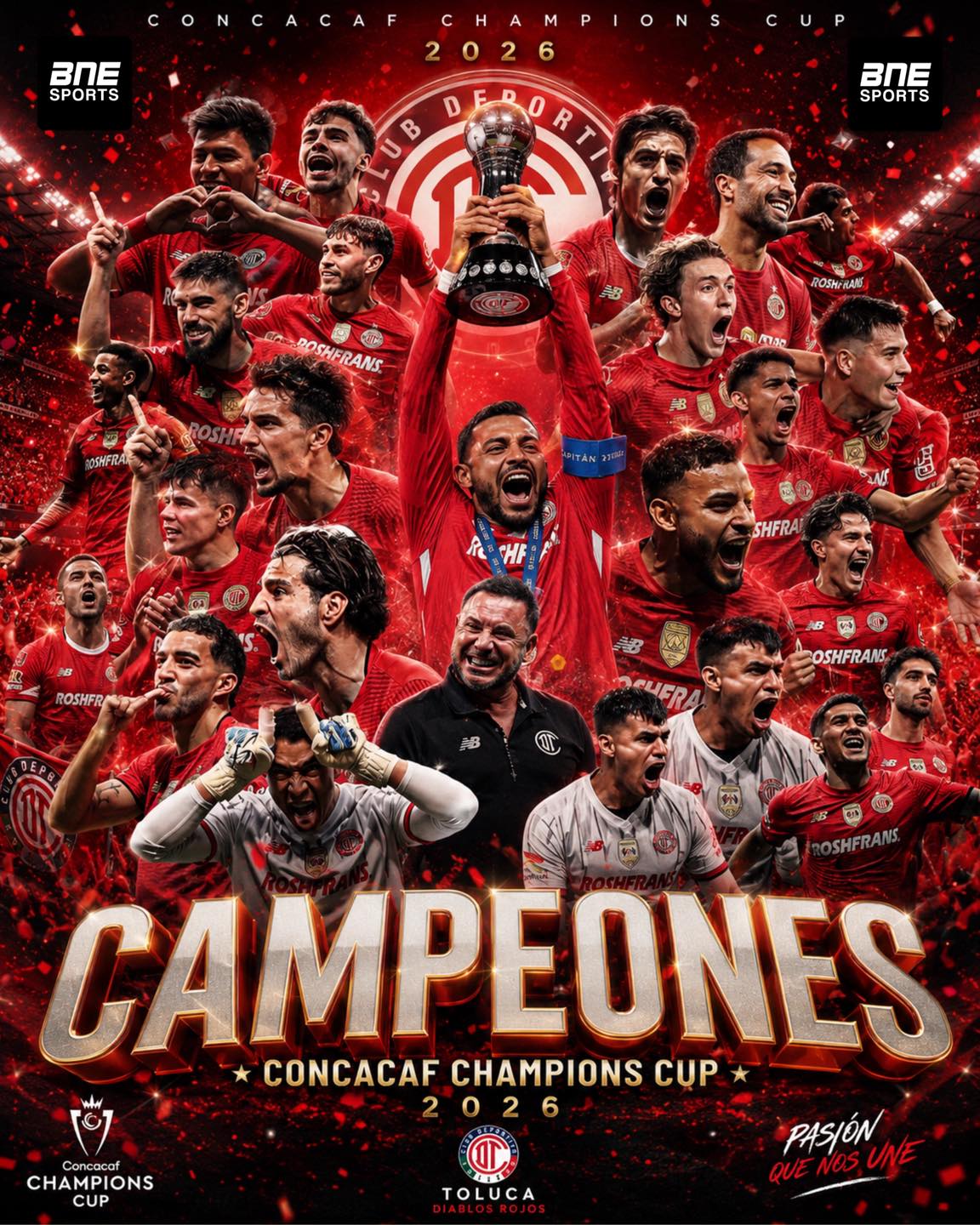 Toluca venció a Tigres en penales y conquistó la Concacaf Champions Cup 2026 con una actuación heroica bajo los palos.