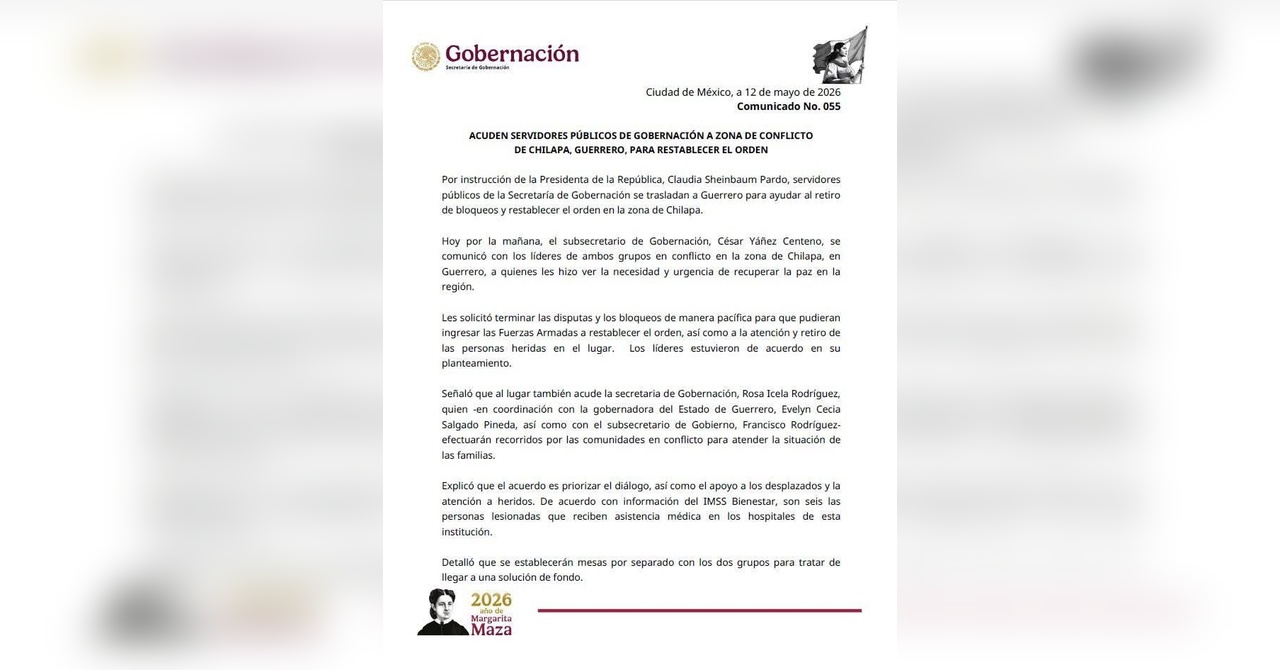Seis heridos y familias desplazadas es el saldo de la crisis de violencia en Chilapa, Guerrero