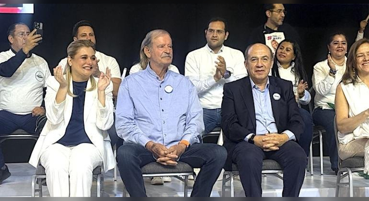 Fox y Calderón lideraron un masivo acto del PAN en Chihuahua para respaldar a Maru Campos ante la FGR.