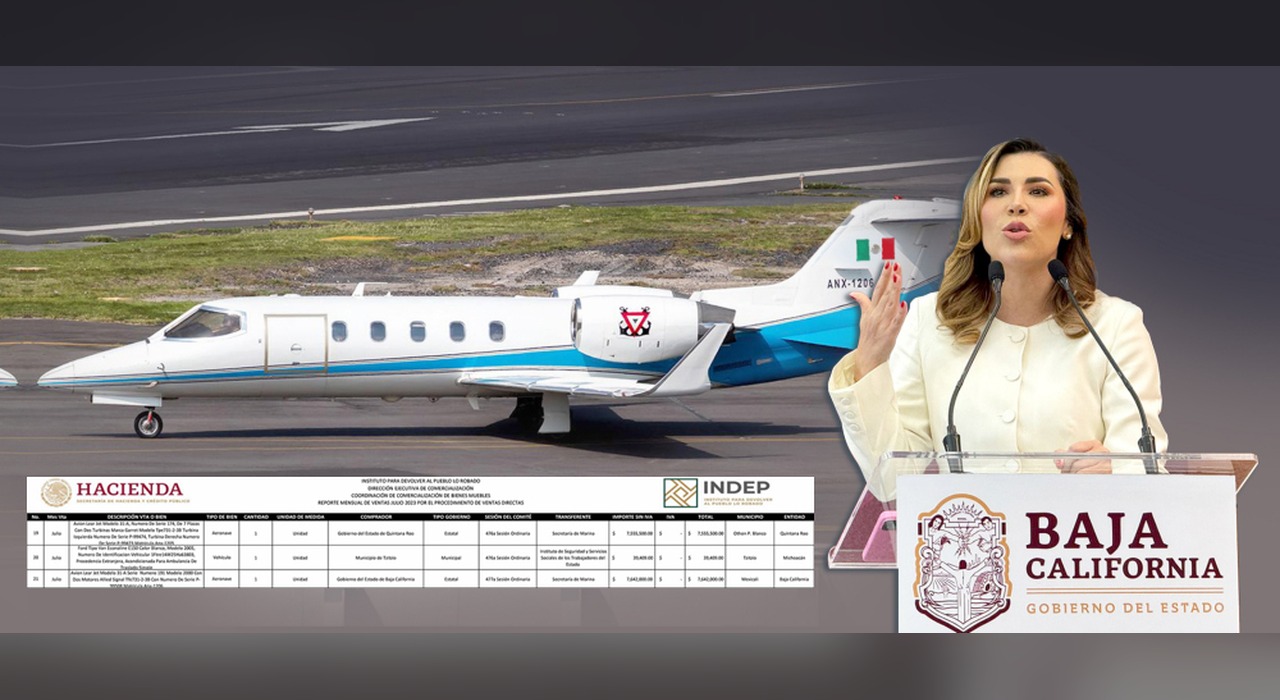 Marina del Pilar confirmó la compra de un Learjet en 7.5 mdp, en aparente contradicción con la política de austeridad de Morena.
