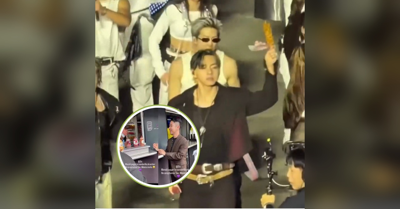 Gesto de V de BTS tras su episodio con una banderilla