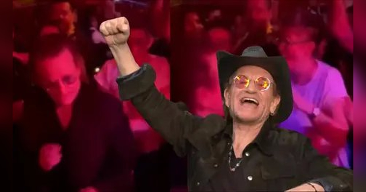 Bono sorprendió a todos al aparecer en un bar de la colonia Roma de la CDMX bailando salsa durante su visita a México.
