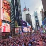 Registran pelea entre aficionados de Argentina y Argelia en Times Square durante el Mundial 2026