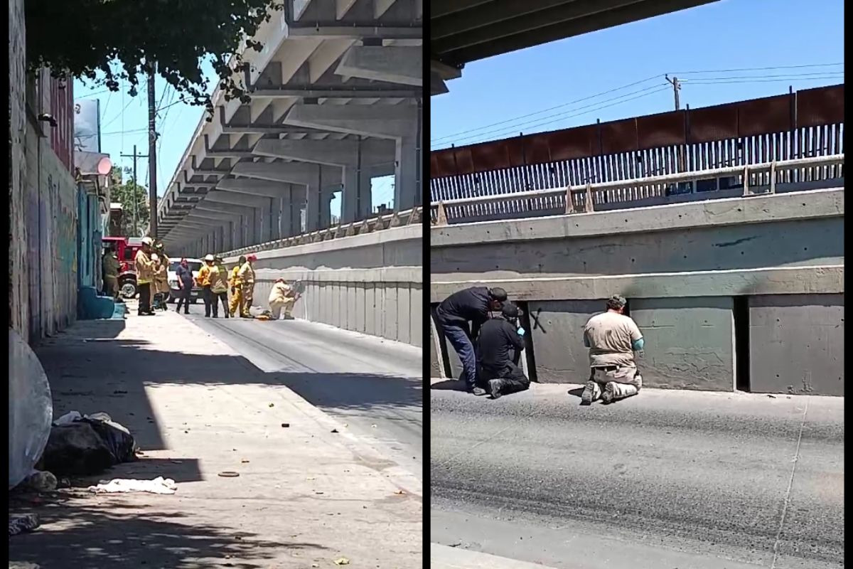 Hallan sin vida a mujer desaparecida en Tijuana, estaba dentro del muro de un puente