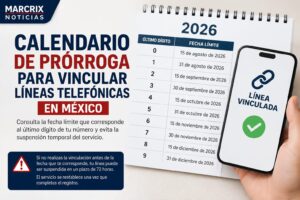 Este es el calendario para la prórroga de vinculación de líneas telefónicas en México