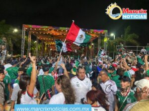 Cancún estalla de emoción por el triunfo de México ante Corea del Sur