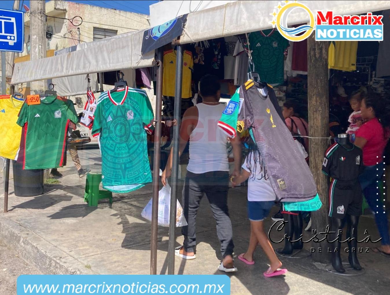 Se incrementan las ventas de playeras previo al juego de México contra Corea