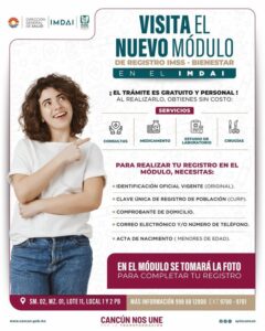 Abren en Cancún nuevo módulo para registrarse al IMSS-Bienestar y acceder a servicios médicos gratuitos