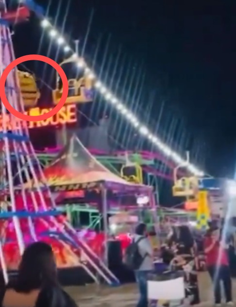 Cae teleférico durante la feria de Ciudad del Carmen