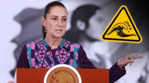 Sheinbaum pide alejarse de las playas por riesgo de tsunami tras sismo de 7.4 en Chiapas