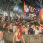 Derrumbe durante festejos del Mundial de España deja un muerto