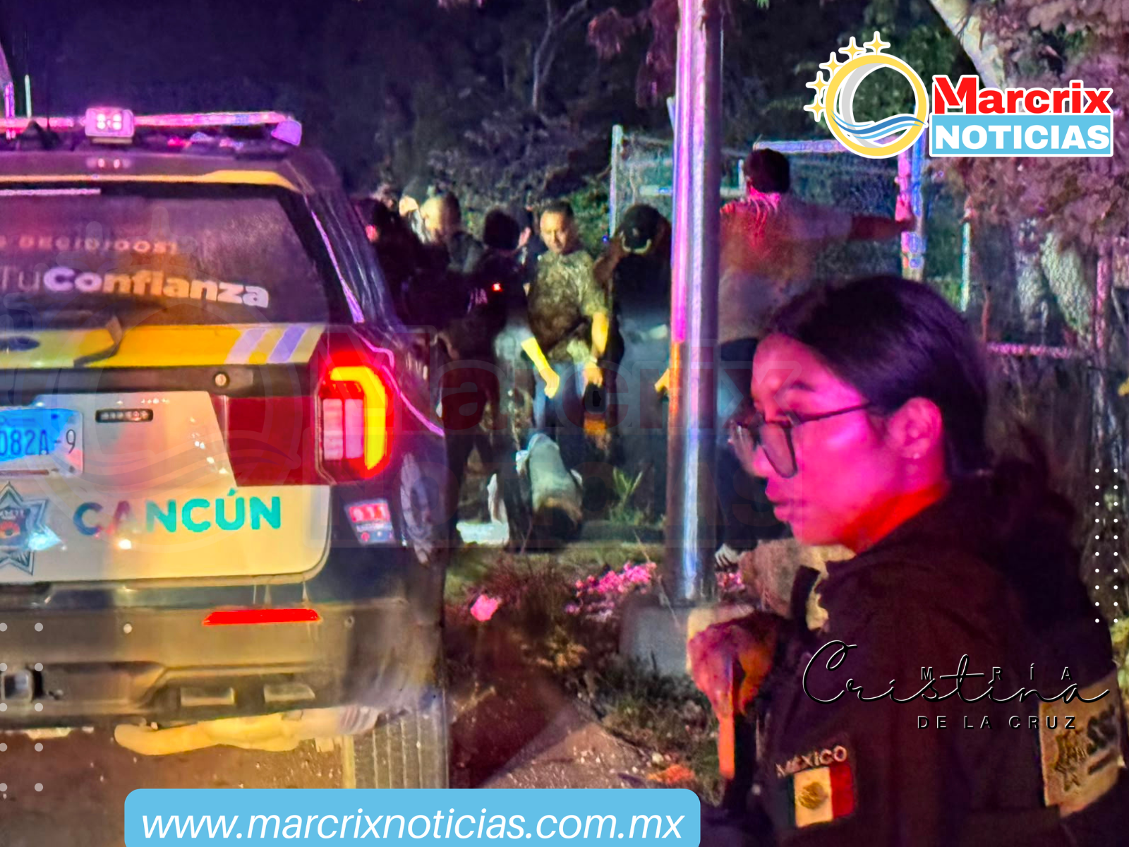 Balean al Director de Narcomenudeo, Josué Cárdenas, en la avenida Huayacán de Cancún
