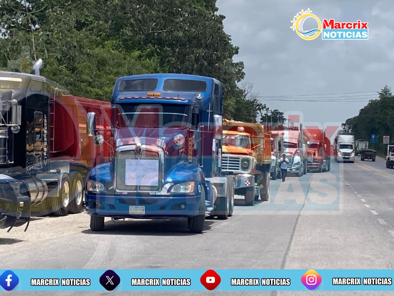 Iniciarán movilizaciones volqueteros ante la cerrazón del Ejercito Mexicano de acaparar todas las obras federales de Quintana Roo