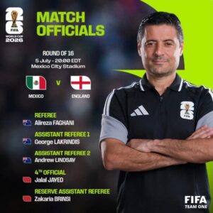 Alireza Faghani será el silbante central entre México e Inglaterra
