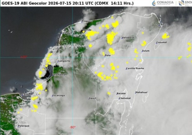 Lluvias Península de Yucatán