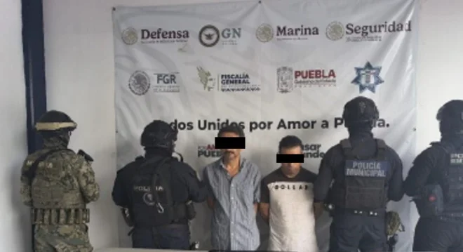 Operativo en Puebla deja cuatro detenidos y combustible asegurado
