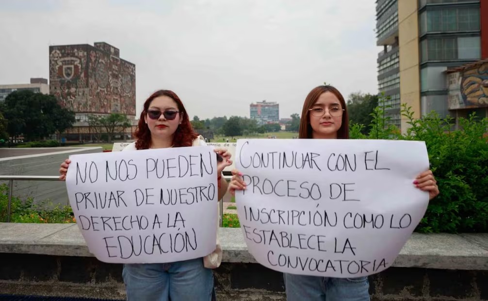 Rechazan admitidos a la UNAM repetir examen de ingreso