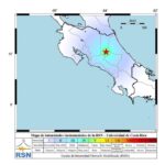 Sacuden sismos de 5.4 y 4.8 a Costa Rica durante la madrugada