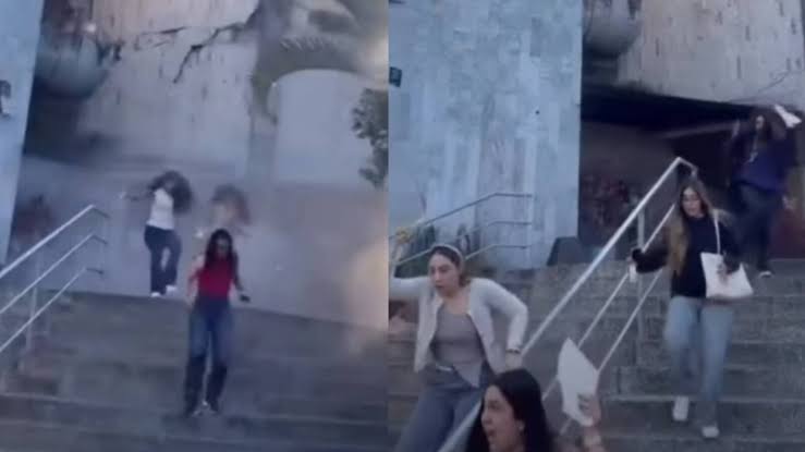 VIDEO | Colapsa parte de la Universidad Libre de Pereira tras terremoto en Colombia