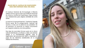 Tras la polémica, el INAH desmintió la renta del Castillo de Chapultepec para bodas y eventos sociales