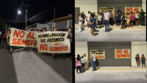 Vecinos vuelven a protestar contra la instalación del Semefo en la SM 510 de Cancún