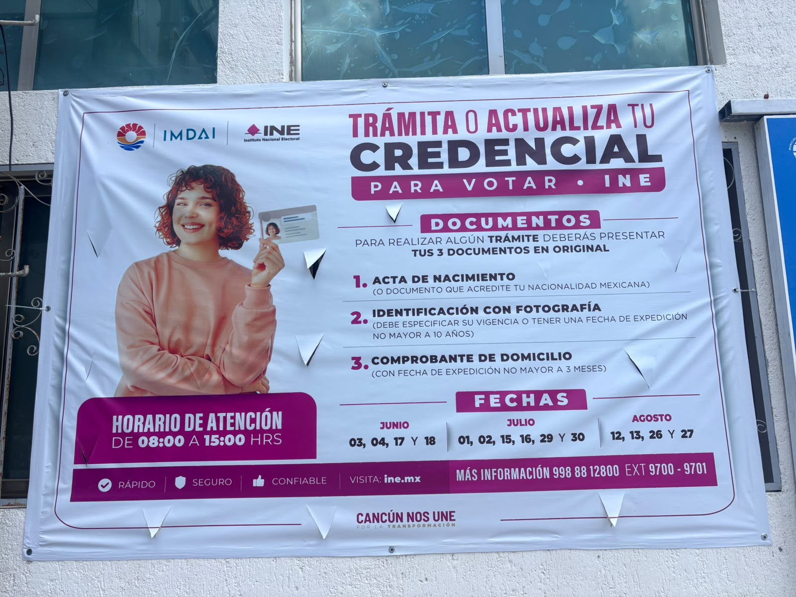 Módulo itinerante del INE brindará trámites en Cancún hasta enero de 2027