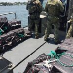 Aseguran 1.6 toneladas de cocaína durante operativo marítimo en Michoacán