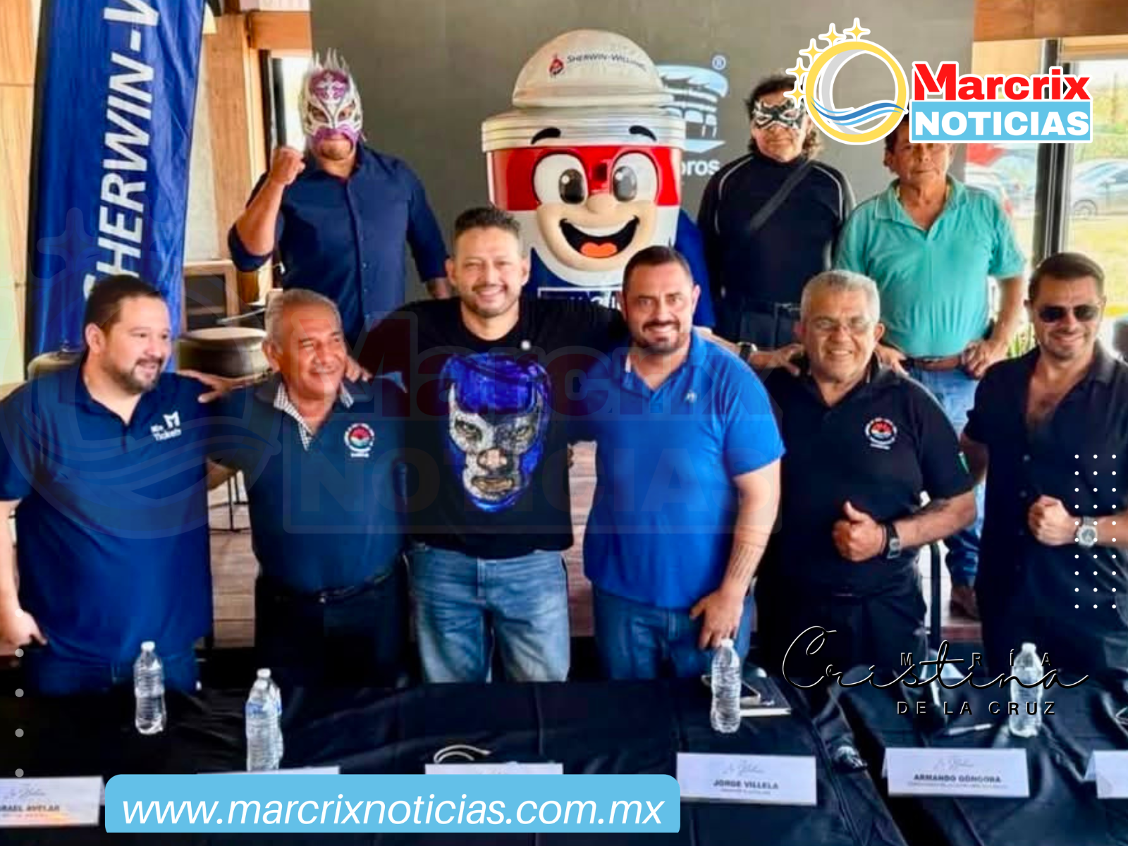 Presentan función luchística de la Triple A en Cancún