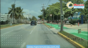 Filtran segundo video del fatal accidente en la avenida Bonampak de Cancún donde una mujer perdió la vida