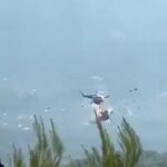 Chocan helicópteros durante incendio en Grecia; mueren dos tripulantes