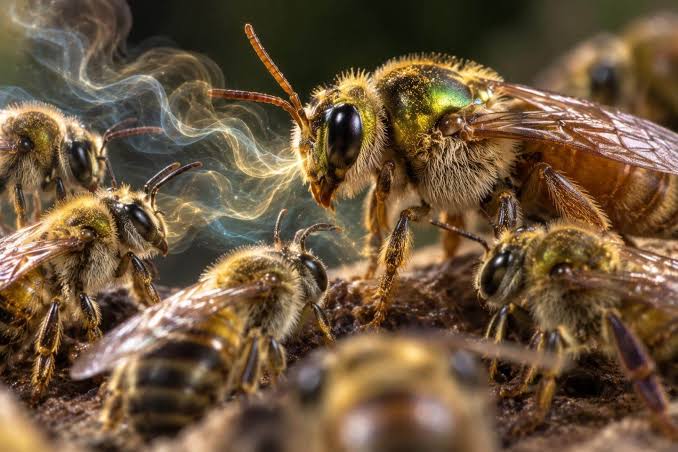Abejas reina transfieren pesticidas a sus huevos para sobrevivir, revela estudio