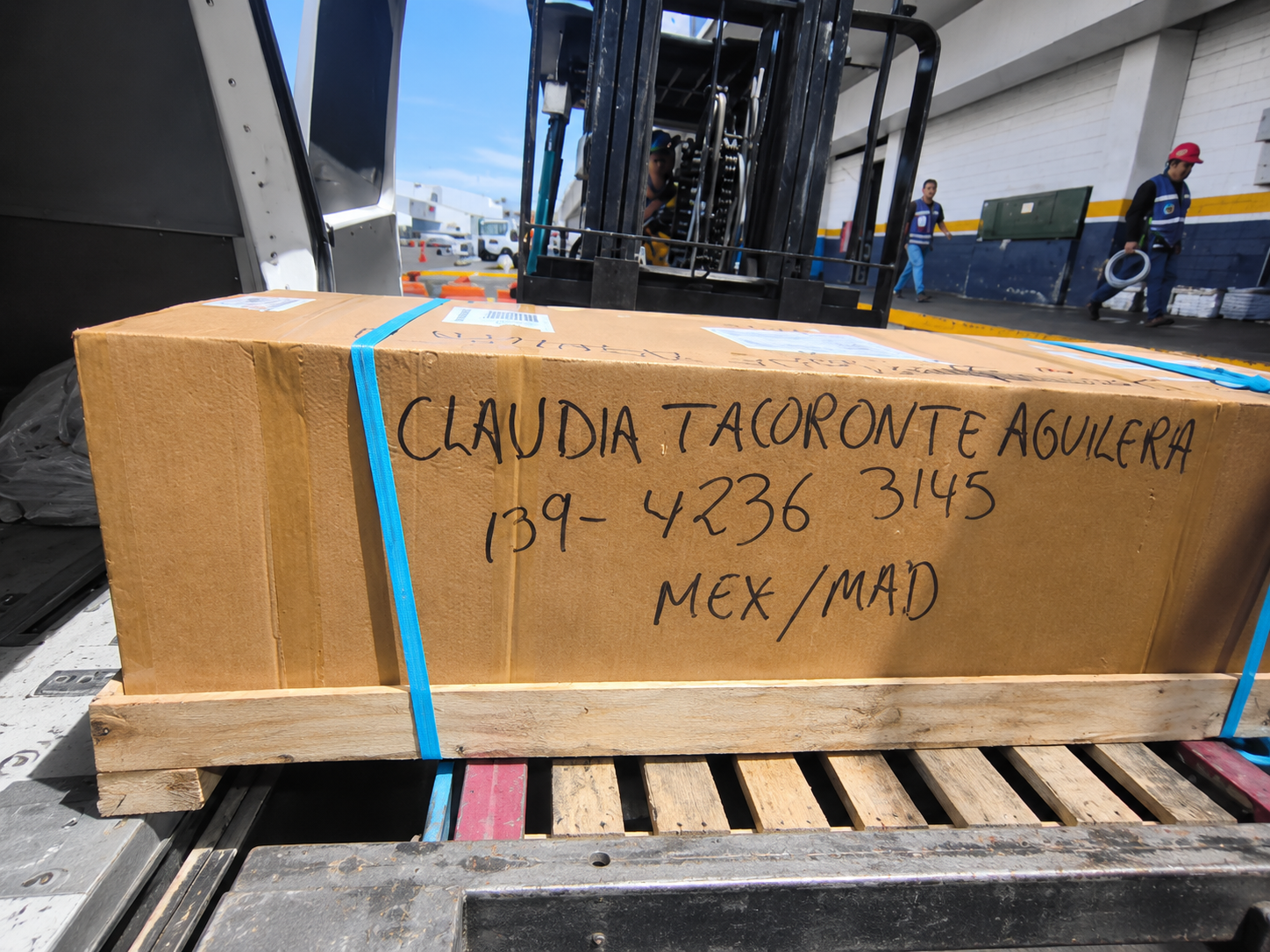 La víctima de Feminicidio Claudia Tacoronte ha sido trasladada a Madrid.