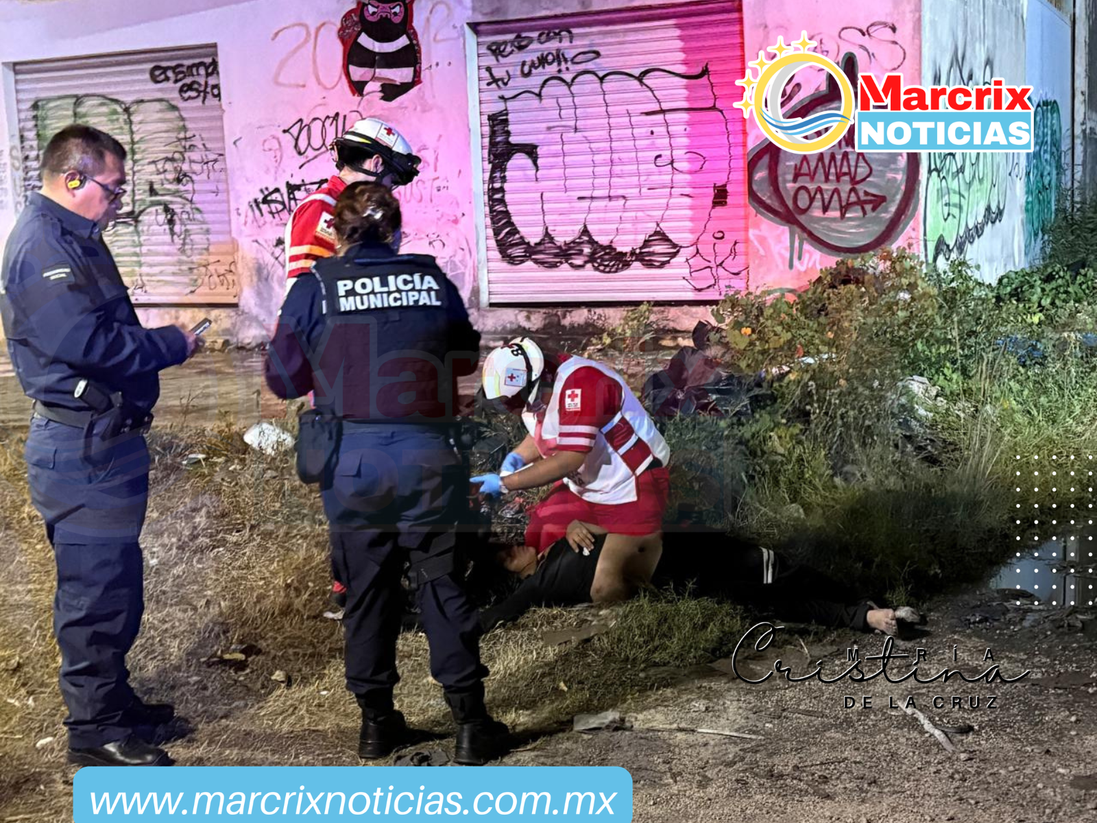 Joven encontrada inconsciente en camino de terracería en región 225 Cancún