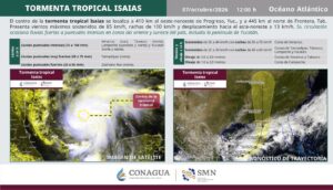 Mara Lezama pide mantener vigilancia ante trayectoria de la tormenta Isaias