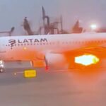 Se incendia ala de avión de LATAM antes de despegar en el Aeropuerto de Lima, Perú