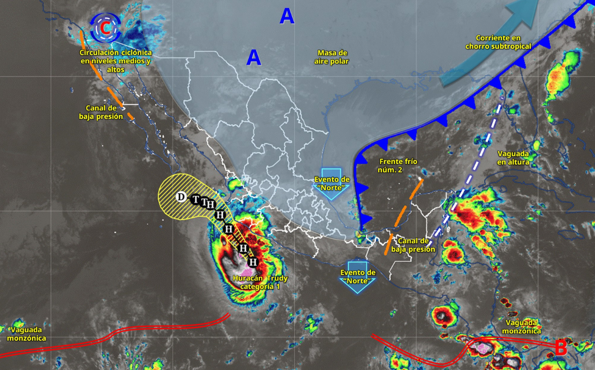 Lluvias en Quintana Roo alcanzarán hasta 75 mm este sábado