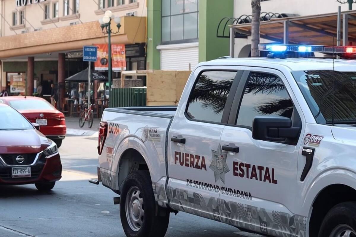 Patrulla de la Fuerza Estatal de Seguridad Ciudadana de Baja California, corporación que rescató a una adolescente en Tijuana.