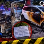 Incendian mototaxi y camioneta turística en Cancún; dejan mensaje intimidante