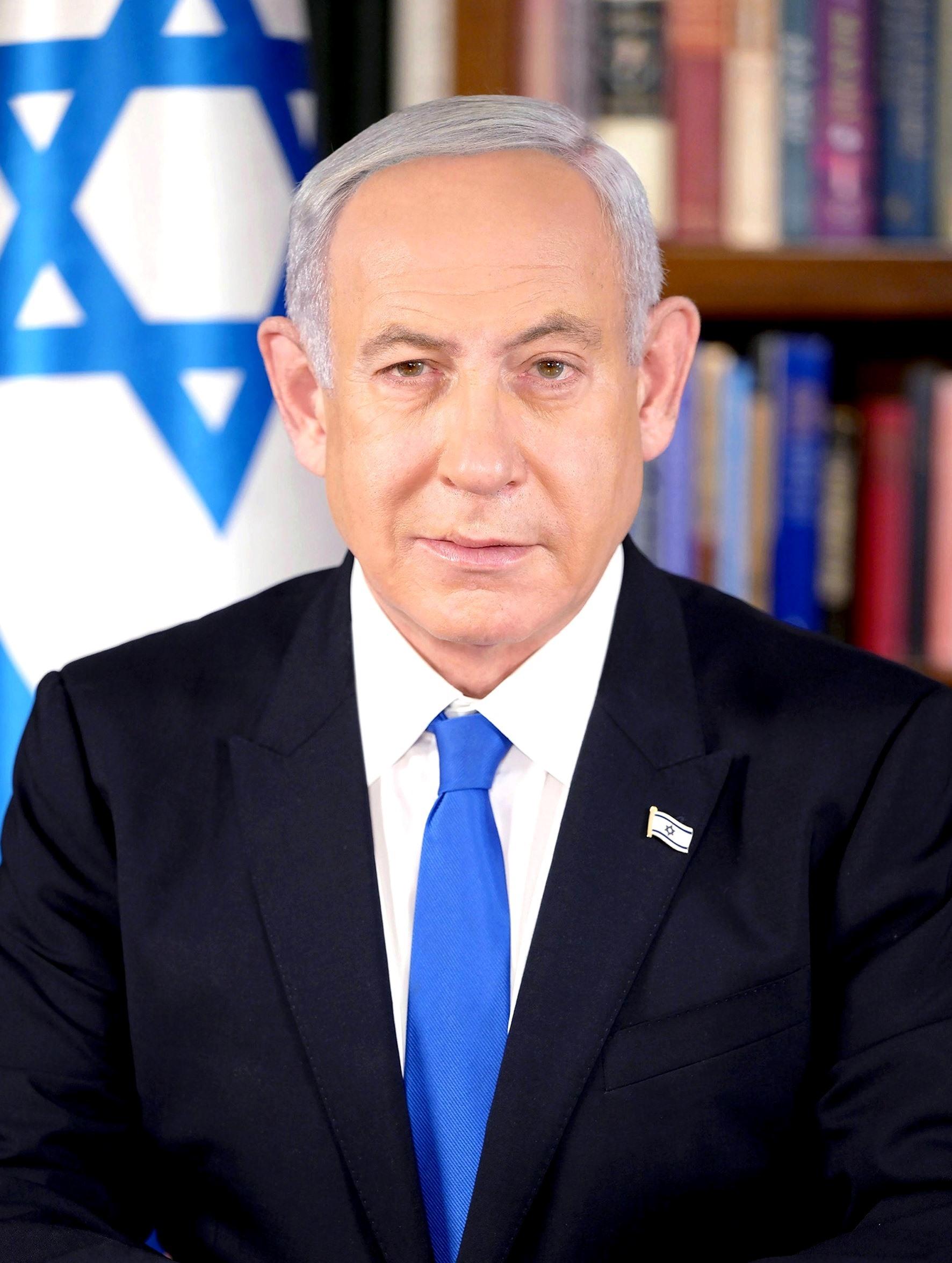 Retrato oficial de Benjamín Netanyahu, primer ministro de Israel.