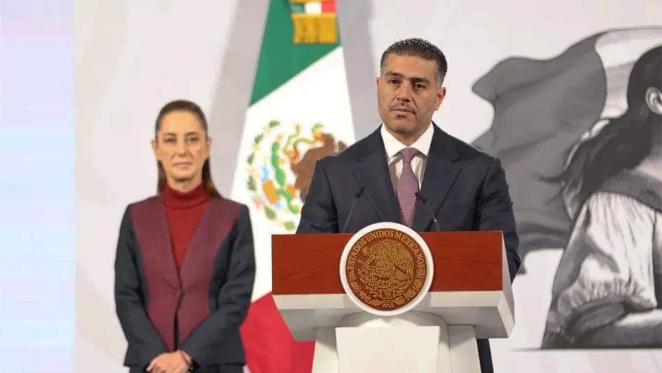 Omar García Harfuch durante una visita de supervisión de seguridad en Culiacán, Sinaloa.