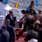 La reina Letizia sufre una caída durante visita a un puerto pesquero